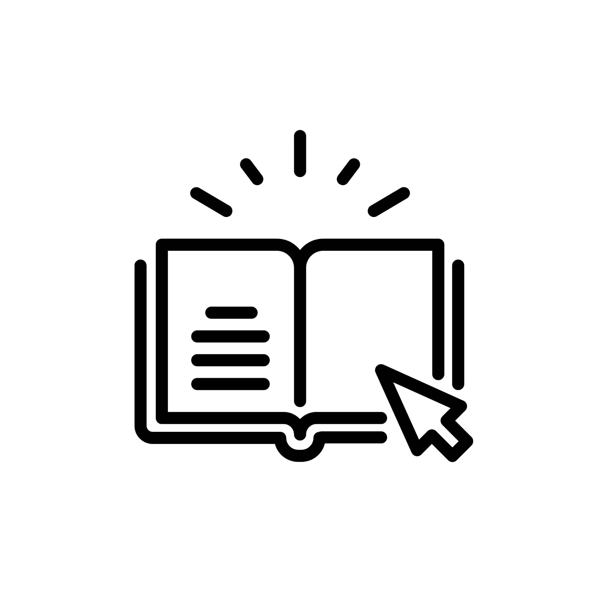 A book with an arrow